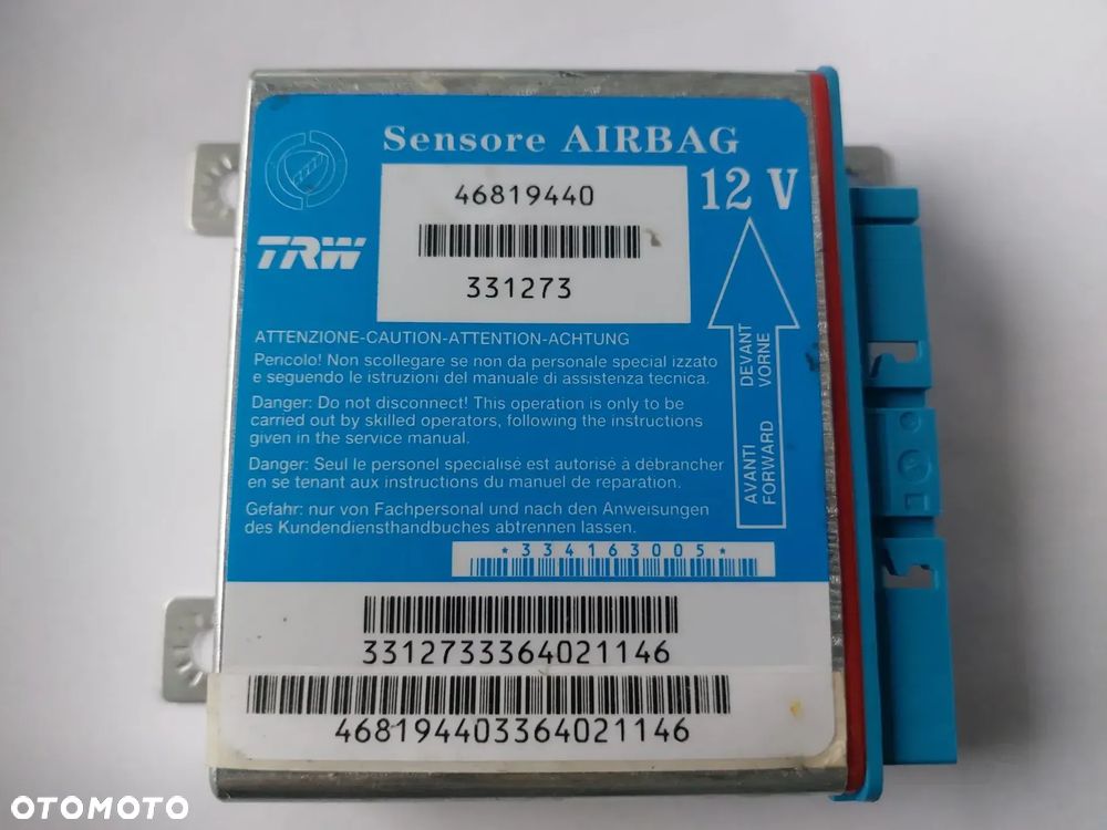 Sensor Airbag moduł poduszek powietrznych Fiat Panda - 1