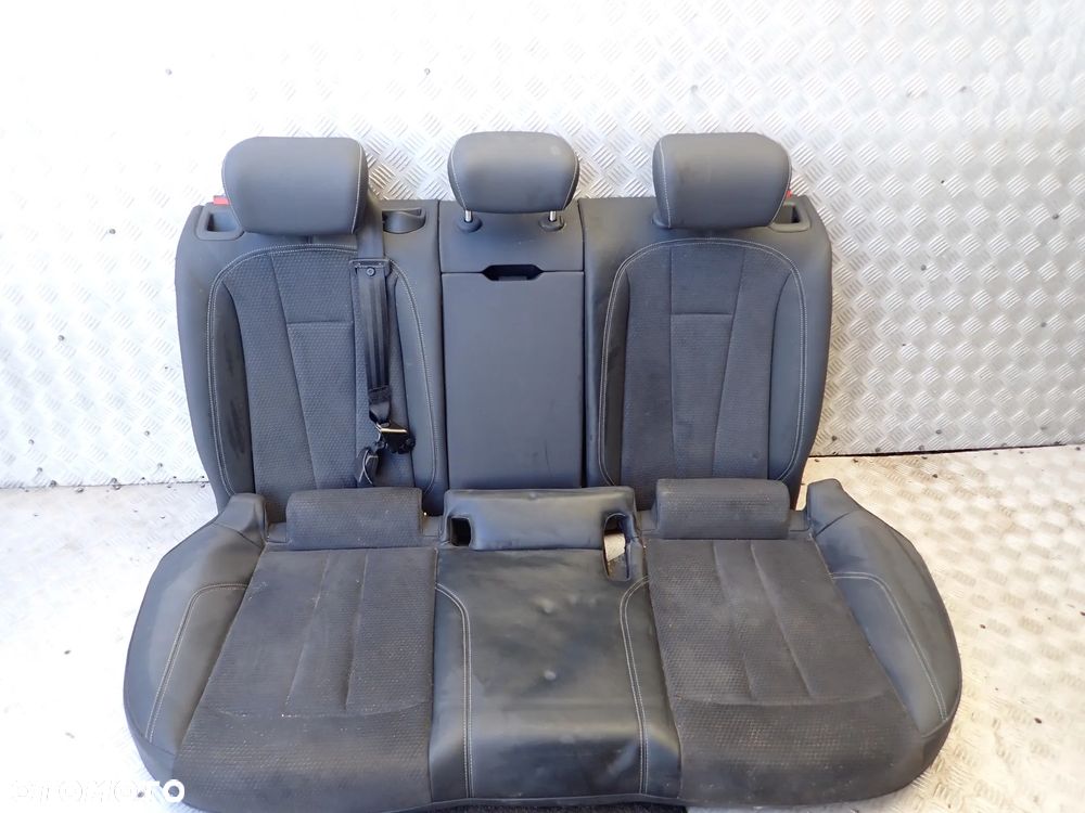 AUDI A4 B9  KANAPA TYLNIA SKÓRA+MATERIAŁ - 1