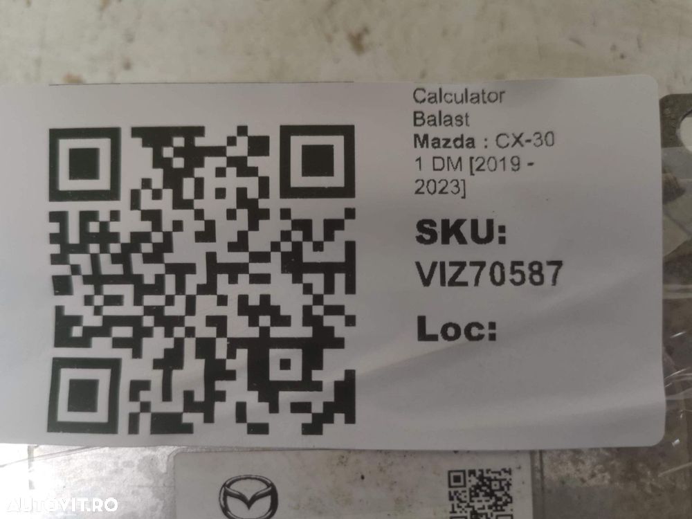 Calculator Balast Mazda CX-30 1 DM 2019 2020 2021 2022 2023 Original I - 4