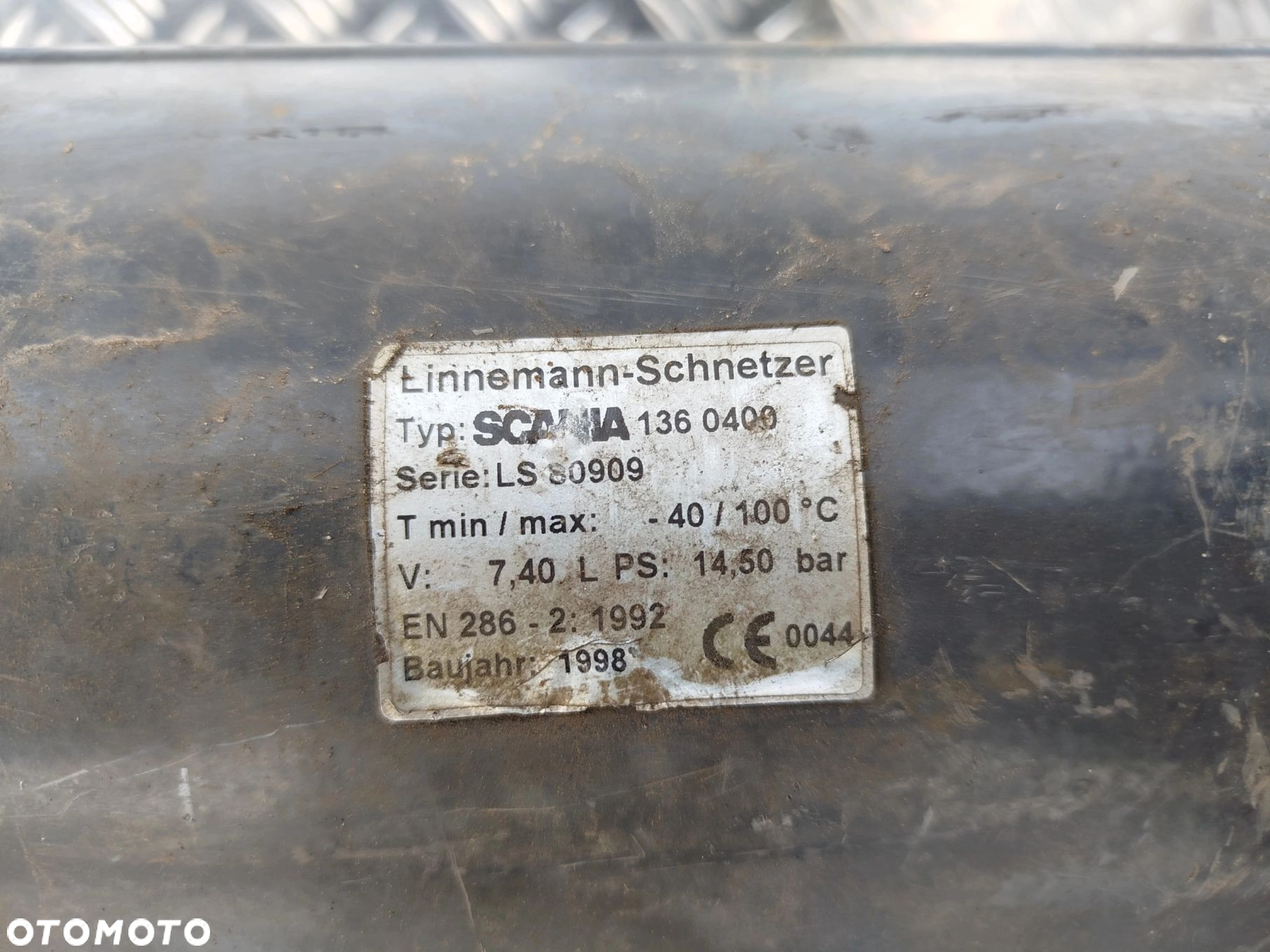BUTLA ZBIORNIK POWIETRZA 7.40L SCANIA - 4