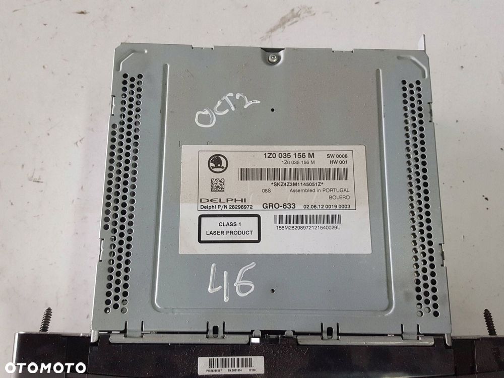 SKODA OCTAVIA 2 II LIFT 08-12r RADIO 1Z0035156M - 3