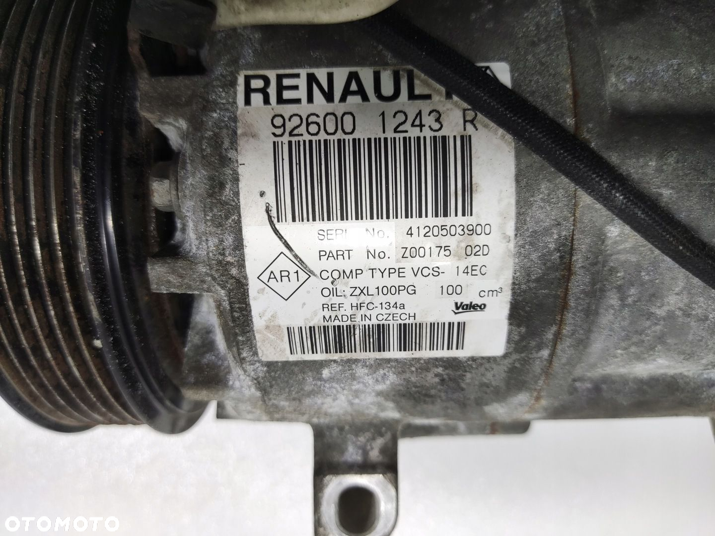 SPRĘŻARKA KLIMATYZACJI RENAULT CLIO IV RS 1.6 TCE 926001243R 2016-2019 - 7