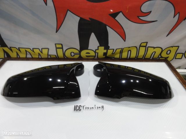Capas, carcaça de espelhos M4 look em preto piano brilhante BMW X1 F48 F49, X2 F39, Serie 1 F40, F53, Serie 2 gran coupe F44, Z4 G39 em plástico - 1