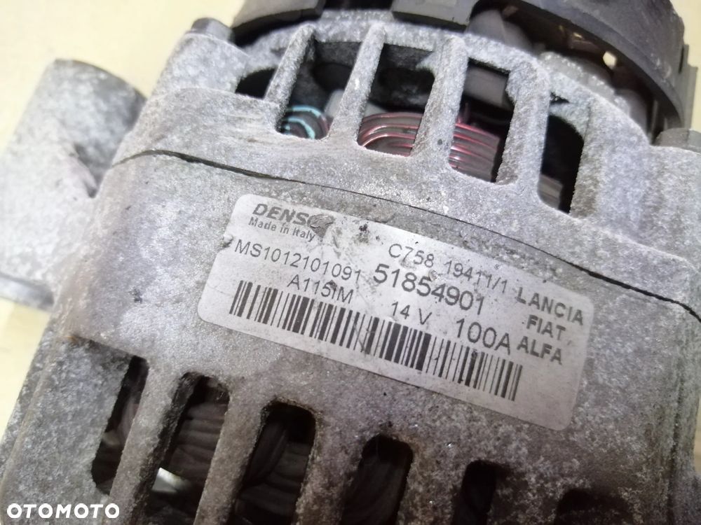 Fiat Croma Doblo 1.9 M.Jet alternator Denso 100A 51854901  MS 1012101091 - 5