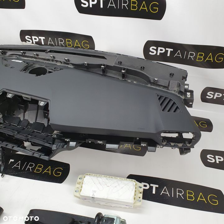 SEAT LEON 4 IV DESKA ROZDZIELCZA KONSOLA KOKPIT PULPIT PODUSZKI AIRBAG AIR BAG PASY KIT SET - 4