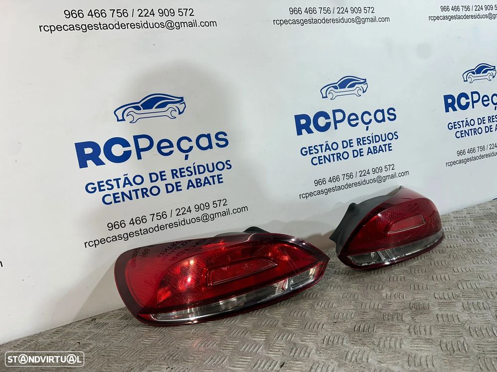 .Conjunto Farolins Traseiros Trás Esquerdo Direito Originais VW Volkswagen Scirocco MK3 1K8945095G 1K8945096G  2008 - 2018 - 2