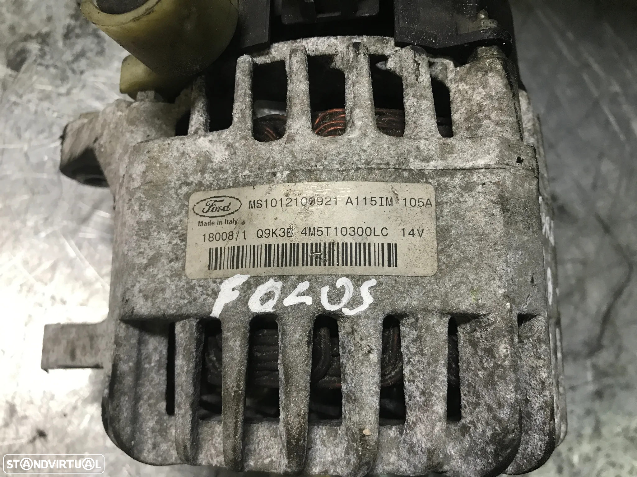ALTERNADOR FORD FOCUS II / C-MAX 1.8TDCI 105AMP 4M5T10300LC - 6