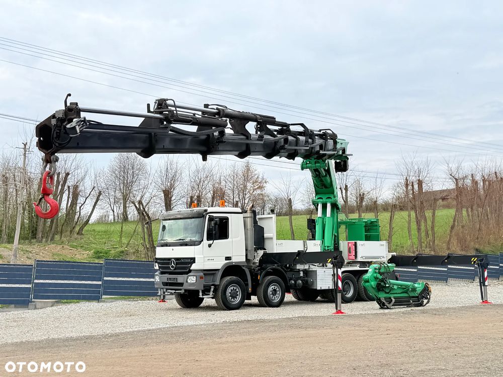 Mercedes-Benz * Mercedes 8x6  Actros 4144 * HDS Palfinger 150002 + FLY JIB PJ 170 * Dźwig * 40 TON * Wyciągarka * 35 Metrów * Kosz * - 22
