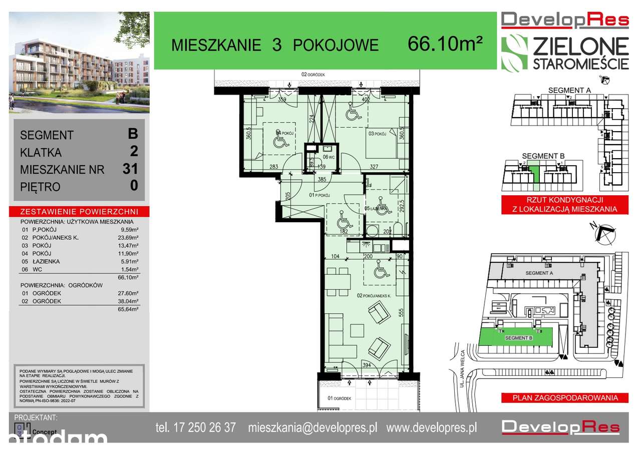 Mieszkanie na sprzedaż, 3 pokoje, 66 m², Rzeszów