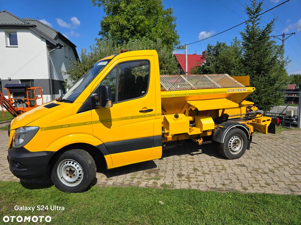 Mercedes-Benz Sprinter 313CDi Solarka Piaskarka Posypywarka Hydraulika rozrzutnik ECON Specjalny komunalny Schmidt gritter salt spreader pługopiaskarka ASR Tempomat Zimowy Komunalny - 6
