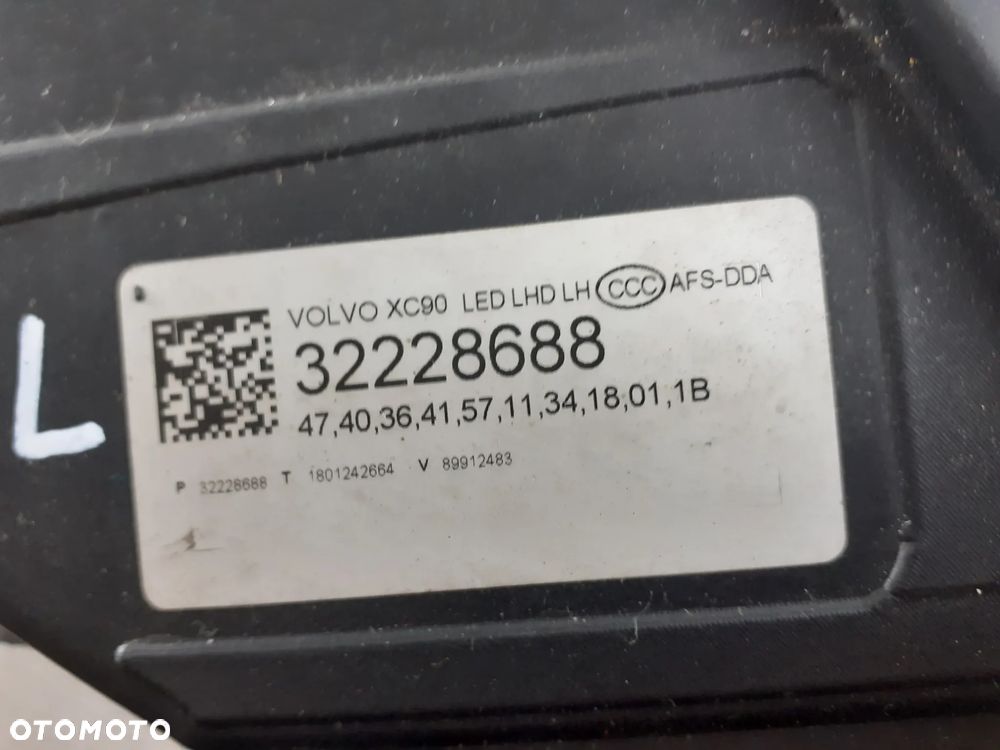 XC90 lampa lewa full led 15-22r. 32228688 - 10