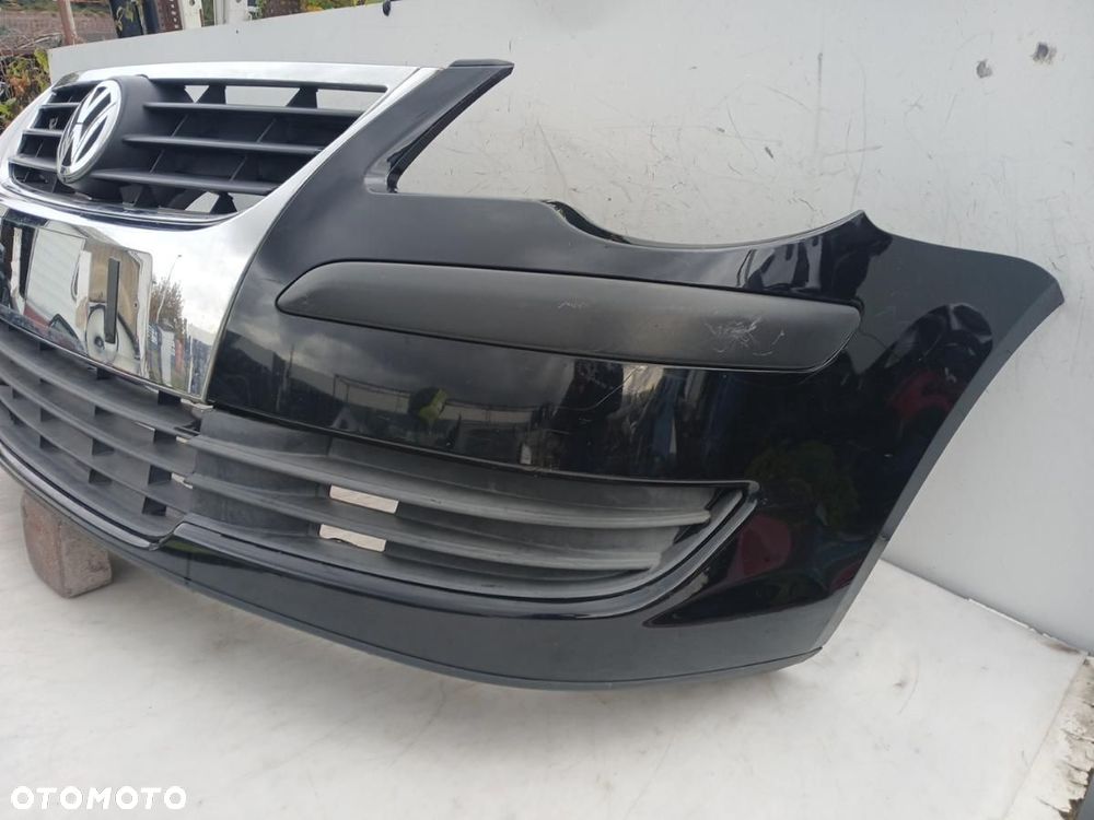ZDERZAK PRZÓD PRZEDNI VOLKSWAGEN TOURAN I LIFT 07-10r. CZARNY 1T0807221D-L - 2