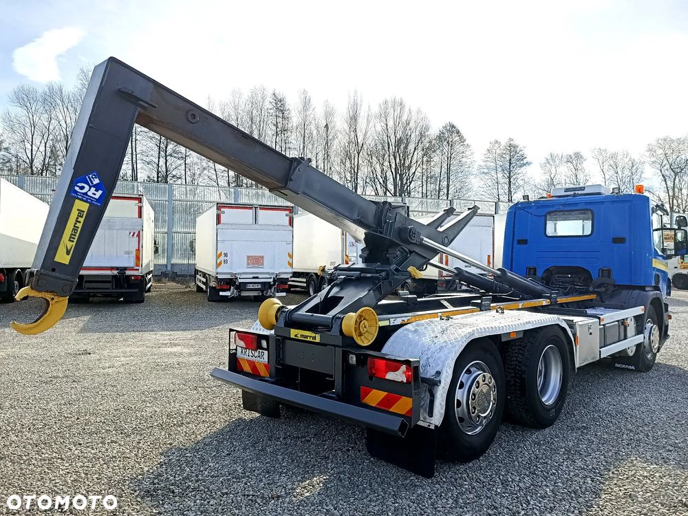 Scania P320 6x2 Hakowiec Marrel , oś skrętna - 9