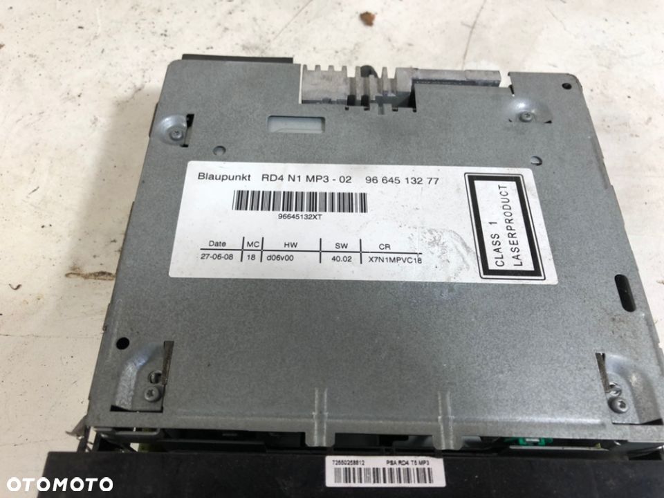 PEUGEOT 207 208 308 PARTNER CITROEN C2 C3 C4 BERLINGO RADIO MP3 - 2