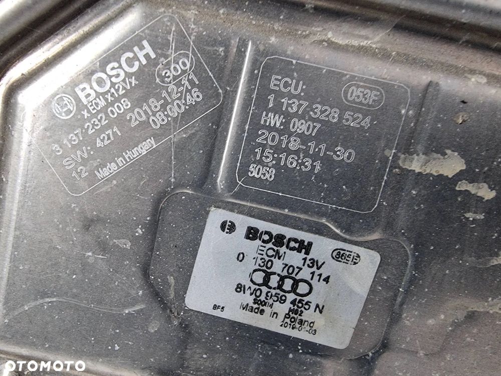 AUDI A8 L D5 4N 3.0 TFSI 2018 sedan benzyna automat 340km 8W0121003D Elektryczny wentylator chłodnicy - 2