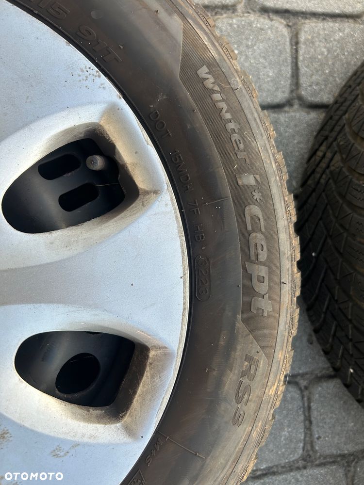 Koła zimowe Opel 5x110 ET35 65.1mm HANKOOK 195/65/15 2023r 7mm - 6