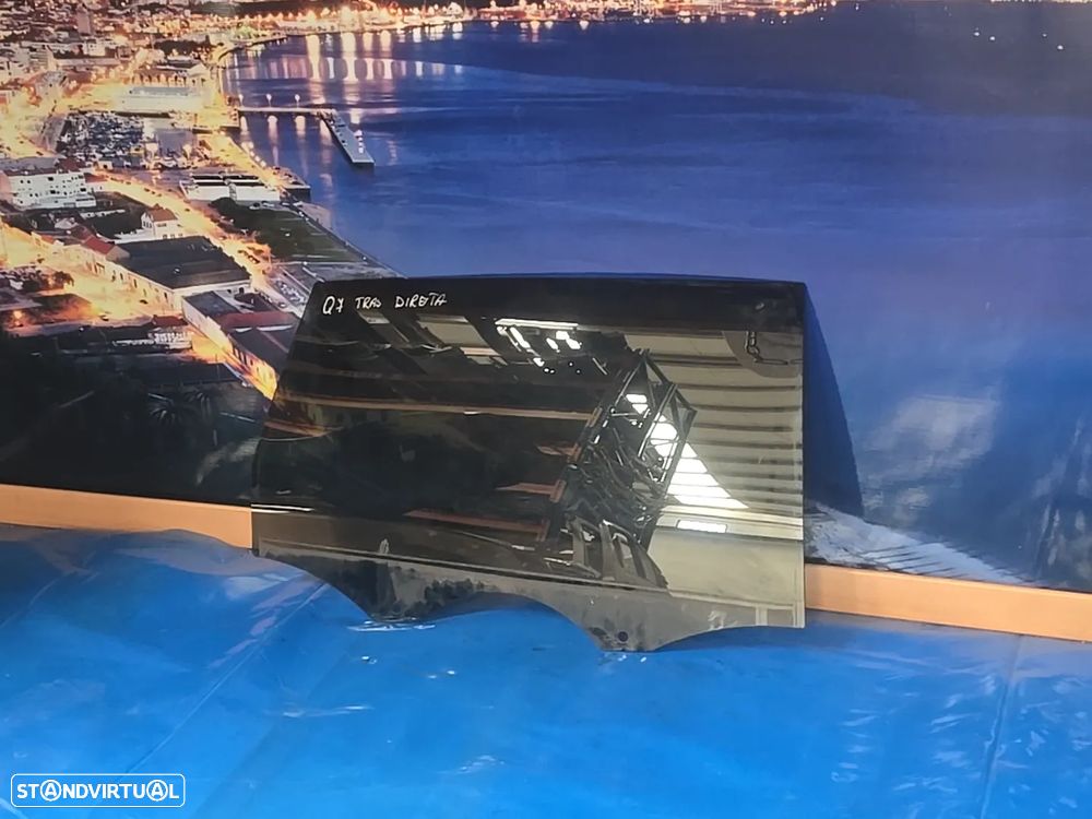 Vidro da porta traseira direita escuro, vidro laterais para audi Q7 4L  2006- - 1