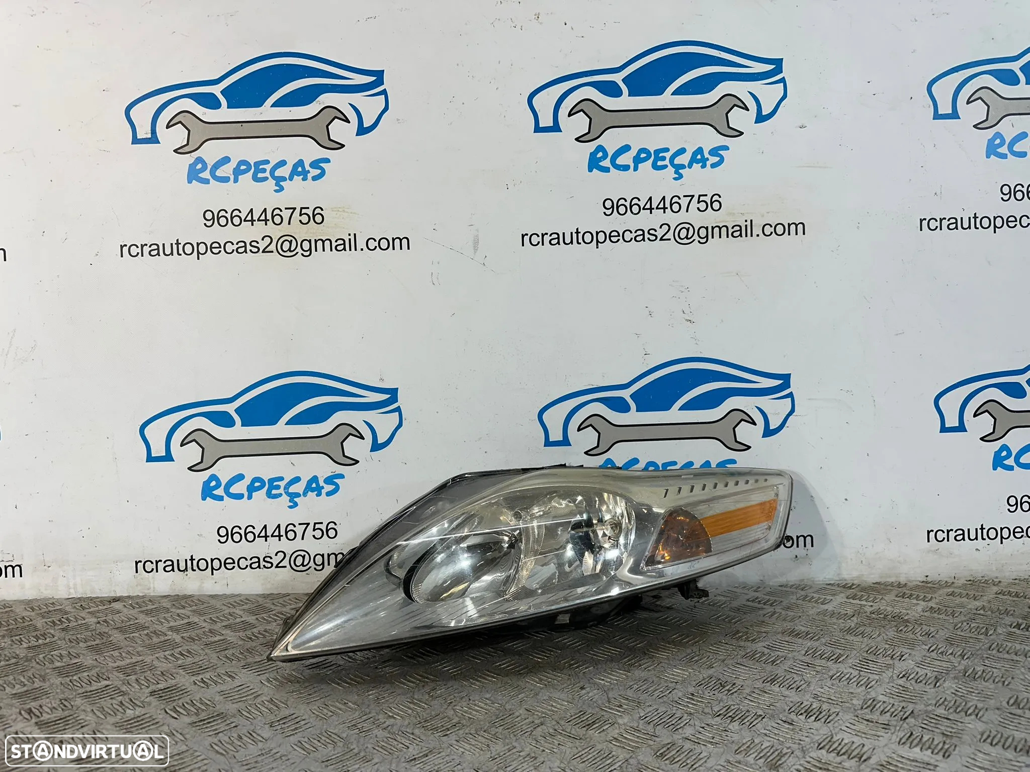 .Conjunto Oticas Faróis Frontal Frente Esquerda Direita Original Halogénio Ford Mondeo 4 MK4 2006 - 2014 7S71-13W030-BK 7S71-13W029-BH - 10