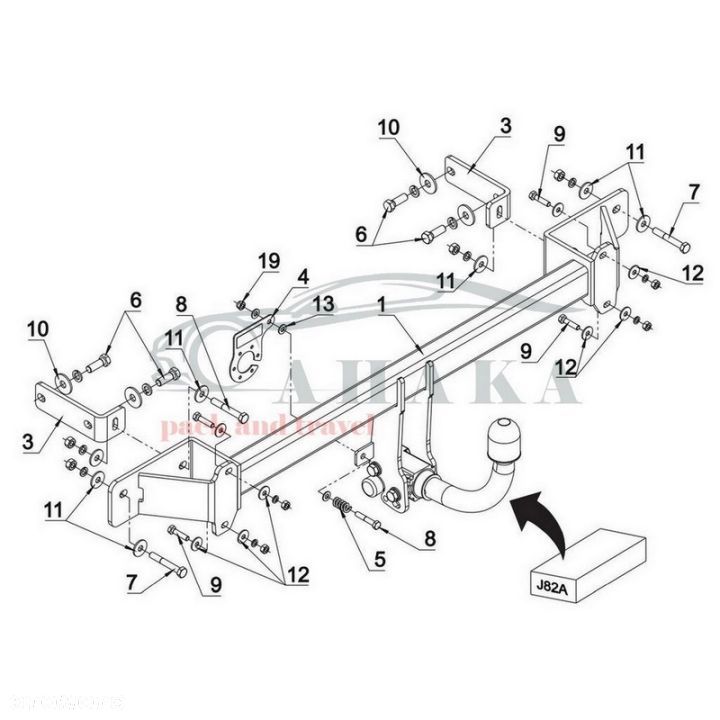 Hak Holowniczy Automat Do Hyundai I40 Cw Od 2018 - 2