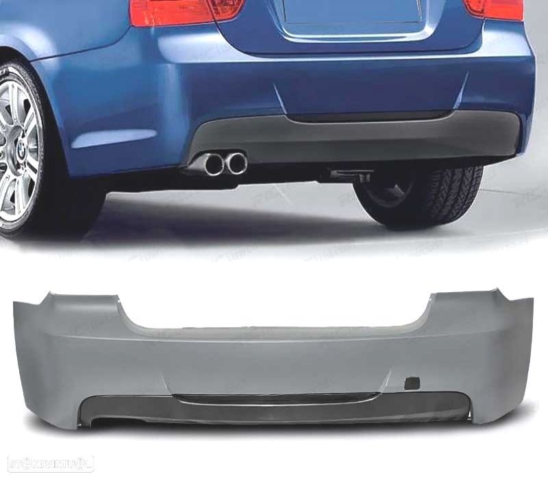 PARA-CHOQUES TRASEIRO BMW E90 05-08 LOOK M - 1