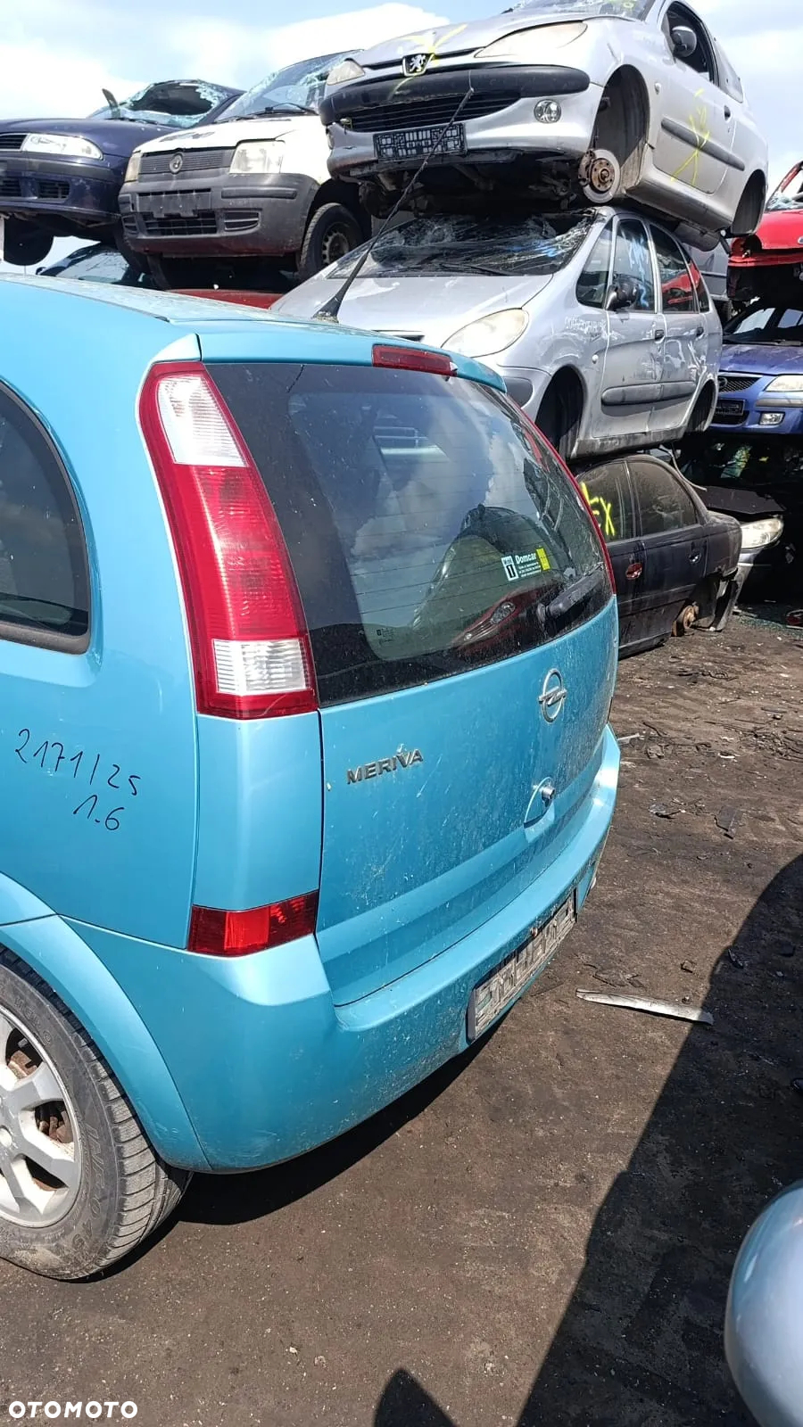 35361 opel meriva a 1.6 16v z16xe na części lakier Z397 - 7