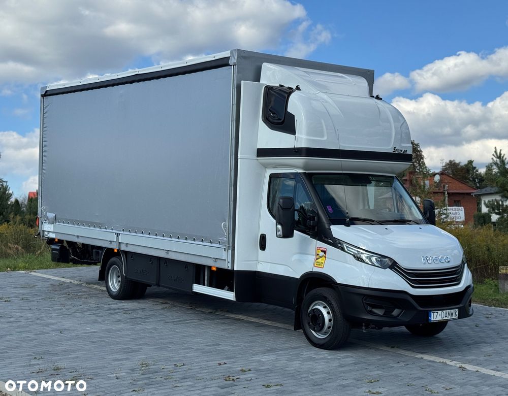 Iveco Daily 2023r Hi-Matic‼️70C18H‼️3.0 // Winda Dhollandia 1000KG // Plandeka 16 Palet 2x Firanka + Dach zsuwany ‼️Wysokość rampowa Full LED Tempomat Aktywny ACC Salon Polska  6.43mx2.45mx2.70m DMC7200KG Faktura Vat 23% - 3