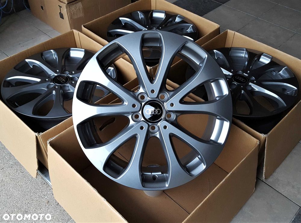 Alufelgi 18 5x112 Audi A4 A5 A6 A7 A8 Q3 Q5 Grafitowe Oryginalne! 243# - 4