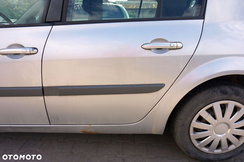 DRZWI TYLNE LEWE MEGANE II PH2 LIFT 5D HB TED69  SREBRNY RENAULT 2006-2008 - 2