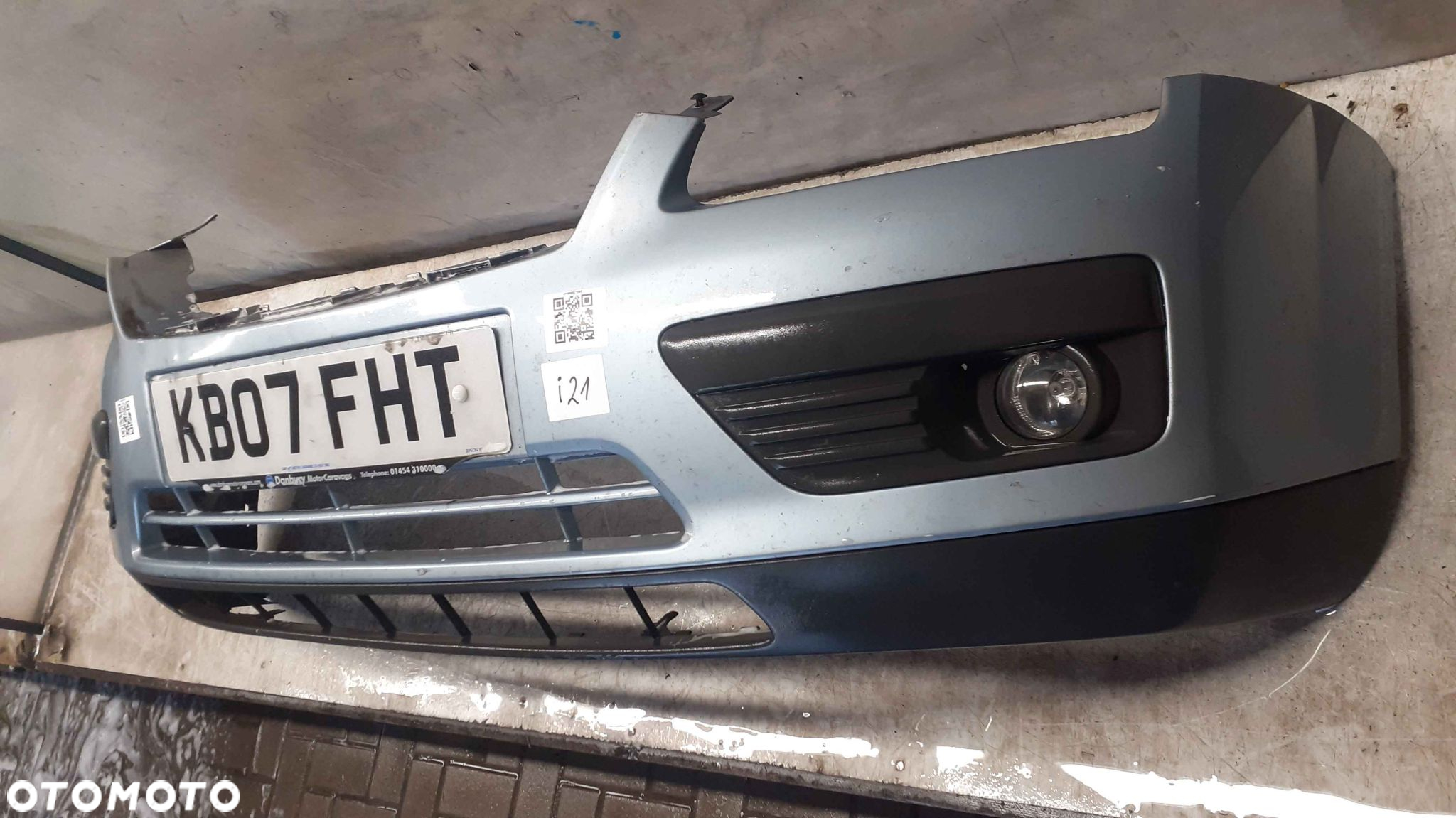 } ZDERZAK PRZÓD PRZEDNI DO FORD FOCUS MK2 II Z3 BŁĘKITNY HALOGENY - 3