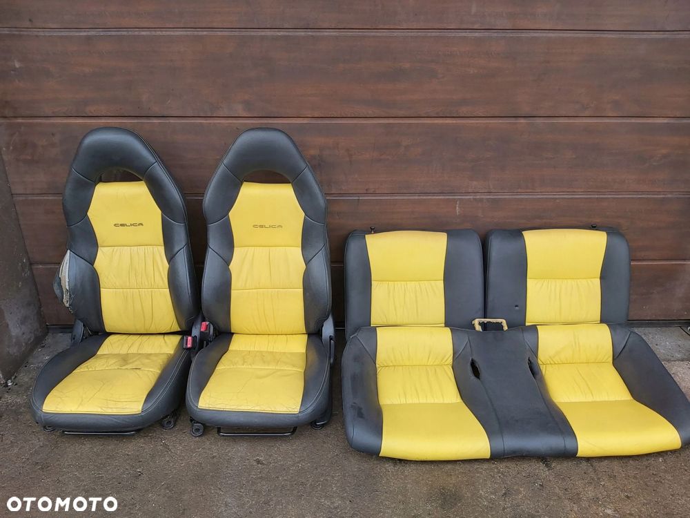 Toyota Celica VII 7 fotel fotele skóra przód tył - 1