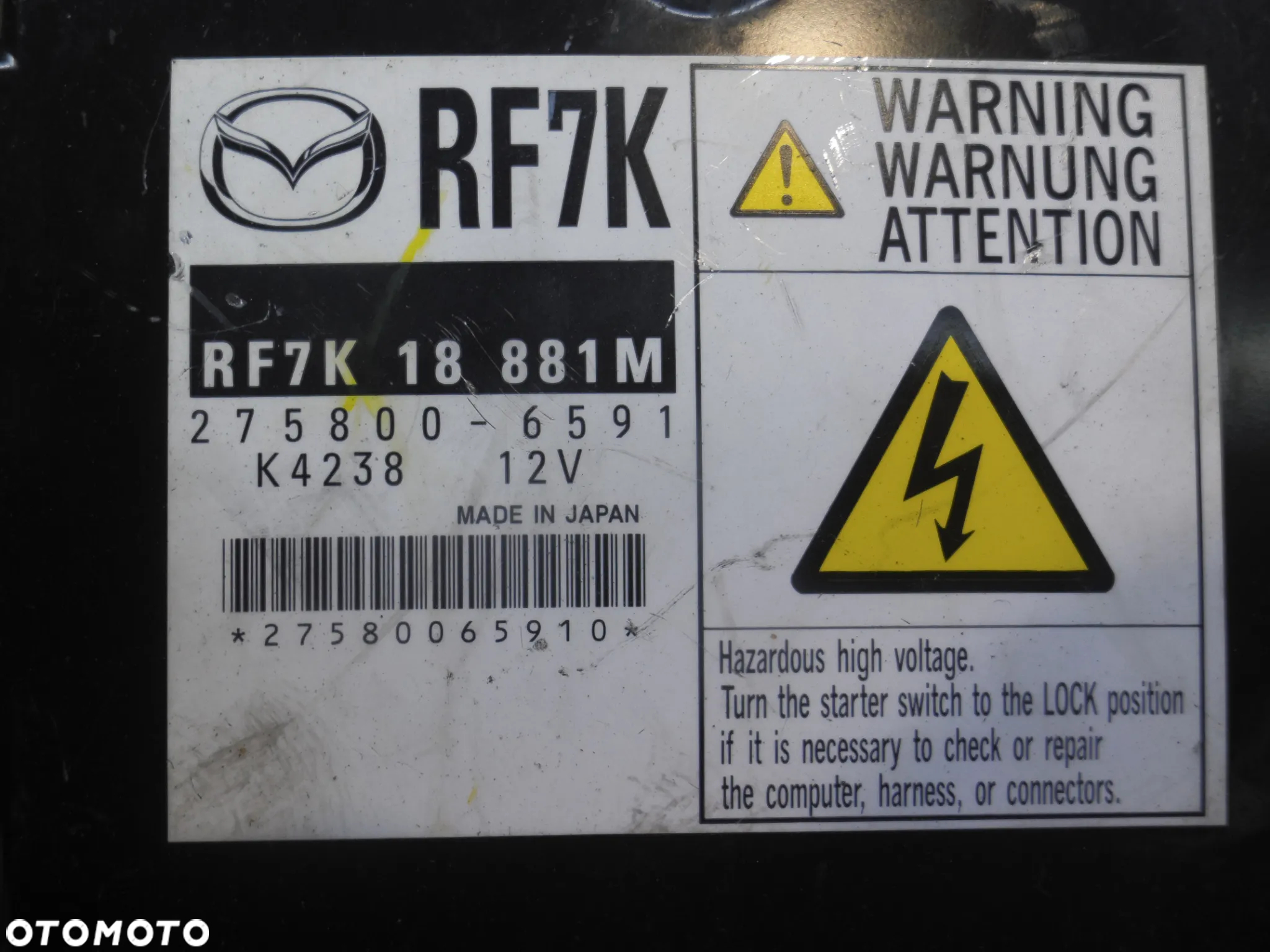 KOMPUTER STEROWNIK SILNIKA MAZDA 6 2005-2007 2758006591 - 2