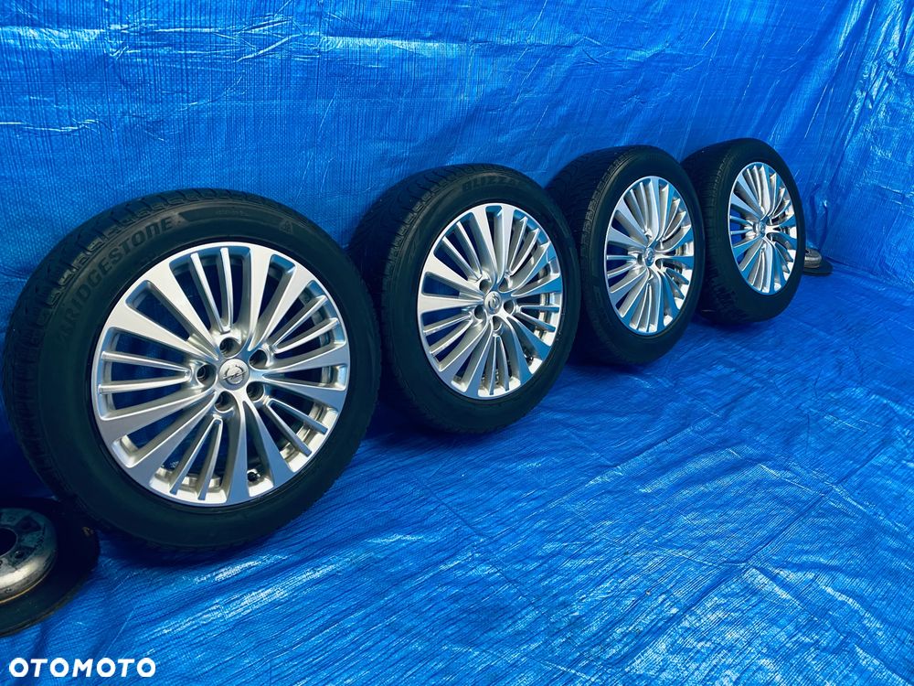 KOŁA KOŁO 18 FELGA ALUMINIOWE ALUSY 18" x 7,5J  5X108 ; 65,1mm ET49 KOMPLET ; OPONY ZIMOWE ZIMA BRIDGESTONE ; OPEL GRANDLAND X ASTRA L ZAFIRA LIFE ; CITROEN C4 C5 C6 ; PEUEGOT 407 508 605 607 3008 5008 ORYGINAŁ OPEL - 2