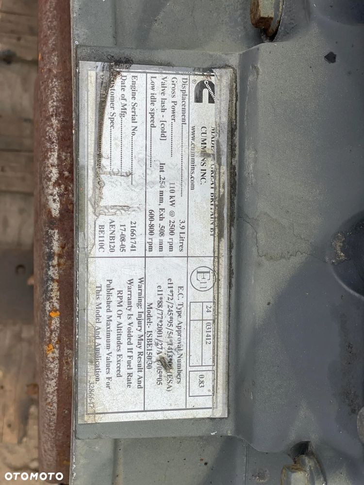 IVECO EUROCARGO -EURO3 - SILNIK KOMPLETNY 3.9 LITRA. CUMMINS - 3