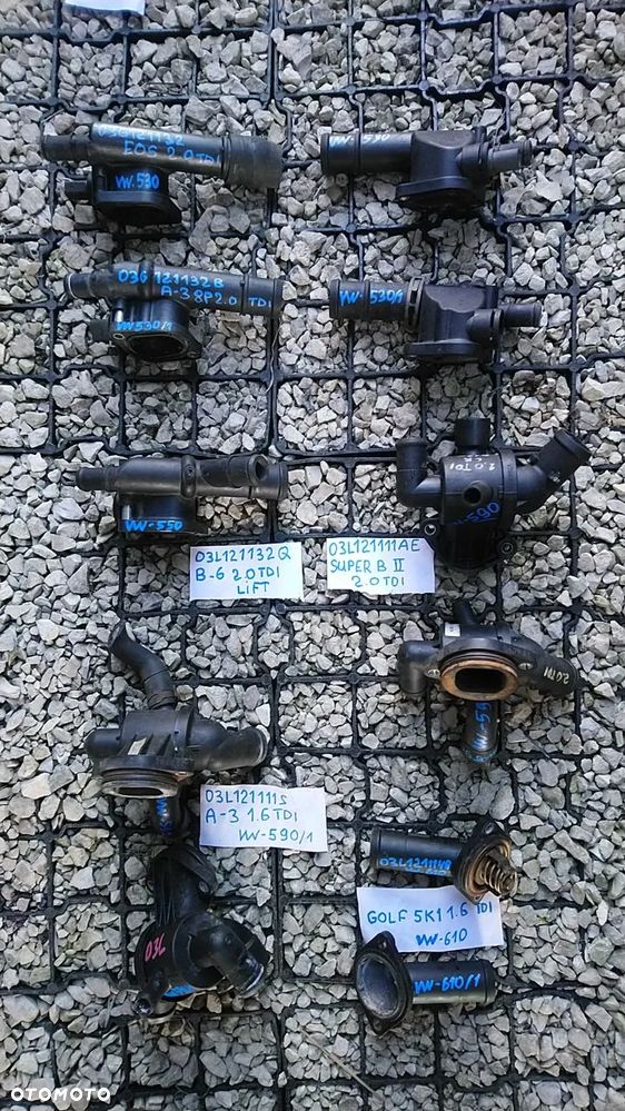 VOLKSWAGEN AUDI SEAT SKODA TERMOSTAT KRÓCIEC WODNY POMPA WODY - 13