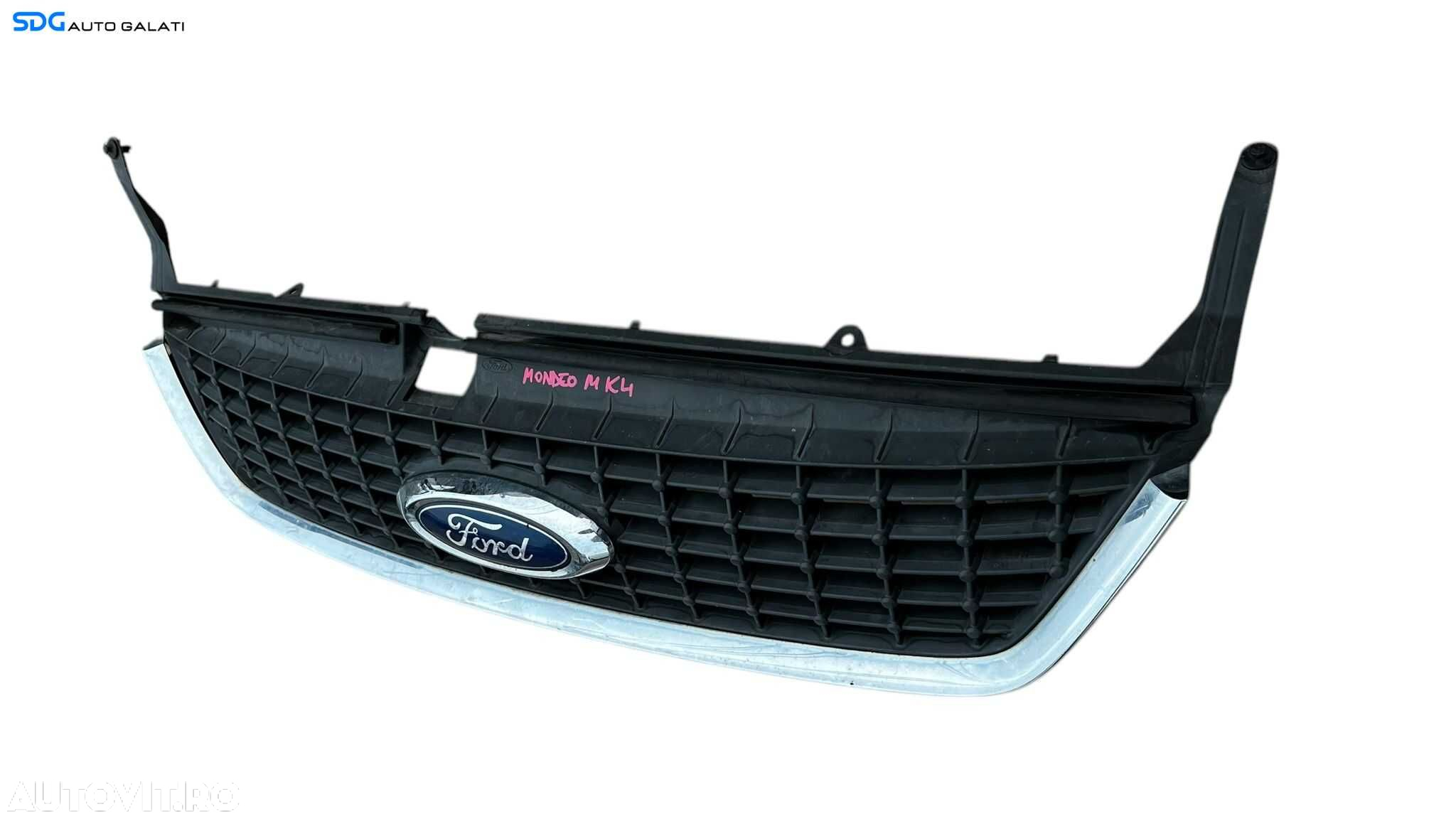 Grila Centrala cu Emblema Sigla de pe Bara Spoiler Fata Ford Mondeo 4 MK4 2007 - 2014 Cod 7S71-8200-A [L5333] - 4
