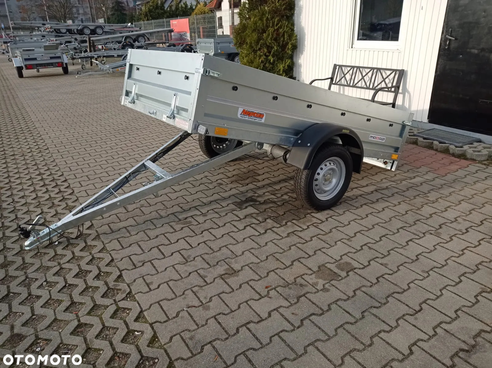Neptun DOSTAWA! Przyczepka 236x129x40 N7-236 rt Lekka przyczepa SPAWANA jednoosiowa UCHYLNA! Wszystkie burty demontowalne GN099 - 15