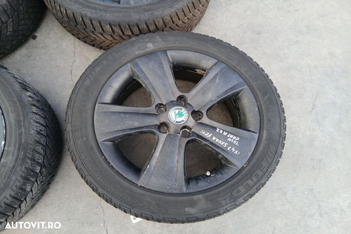 Jante aliaj cu anvelope 17 - set 5L0601025B 7.0J17H2 ET45 225/50 R17 - 5