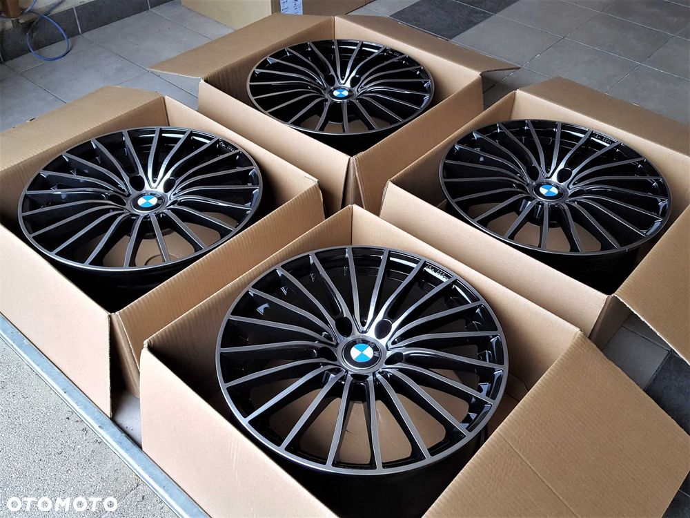 Alufelgi 18 BMW 5x120 3 5 X1 X3 F30 E90 E46 F20 E87 E83 F25 Czarne 428# - 5