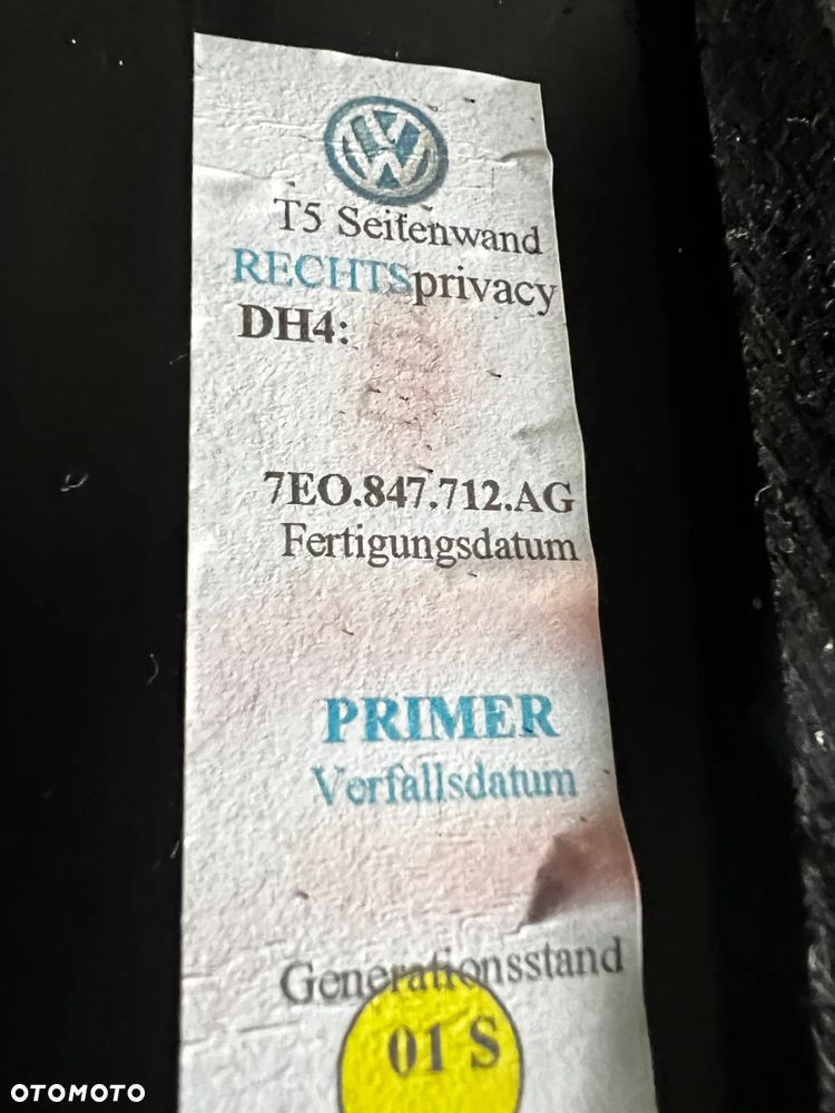 Szyba Boczna PRAWA Przesuwna VW CARAVELLA MULTIVAN T6 2019R 7E0847712AG ORYGINAŁ - 8