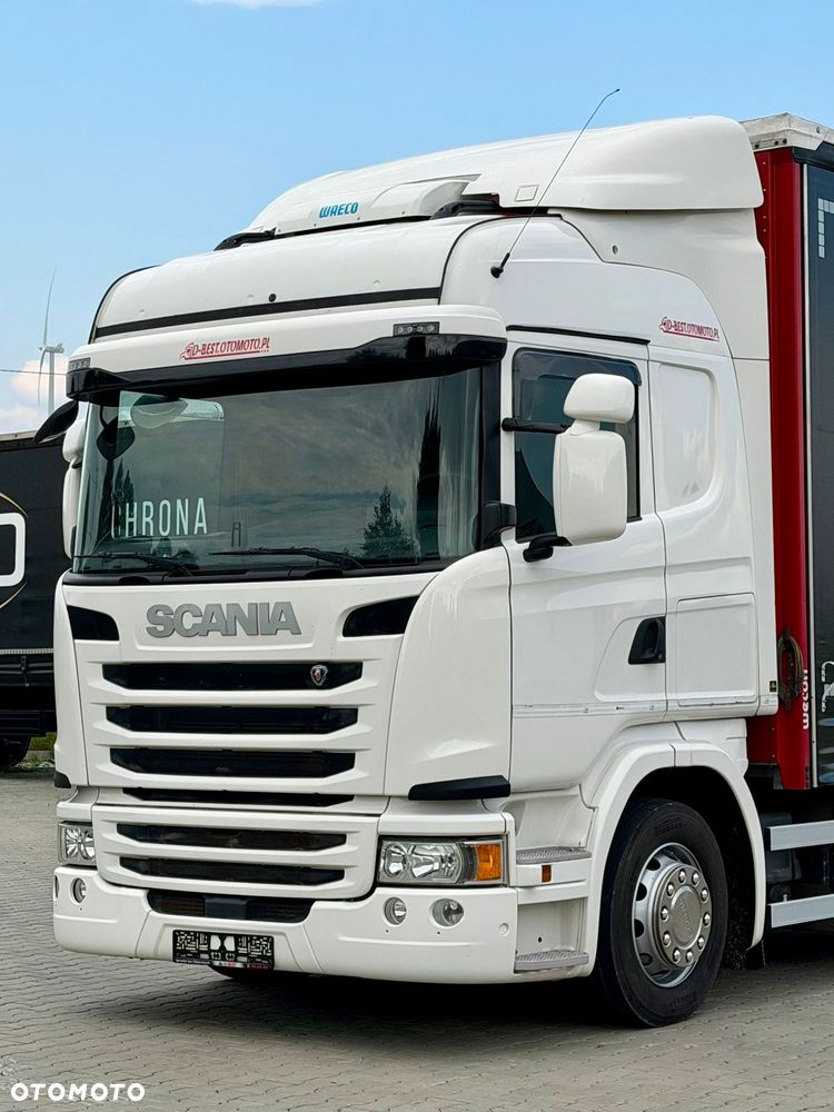 Scania G360 / FIRANKA / 20 EUROPALET / SYPIALKA / AUTOMAT / KLIMA POSTOJOWA / 540 TYŚ KM / ZSUWANY DACH / 2016 / EURO 6 - 8