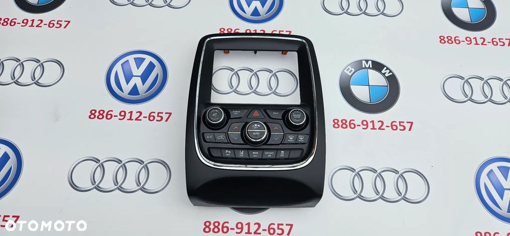 Dodge Durango III LIFT 2014-2017 Panel klimatyzacji AC Panel sterowania nawiewem Ramka wyświetlacza radia pod duży wyświetlacz P68253734AG - 2