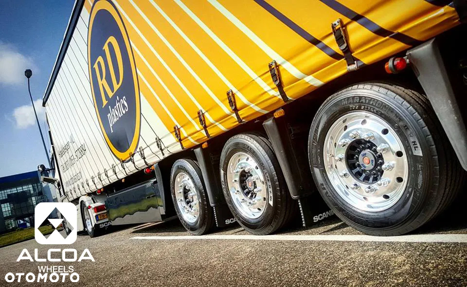 Do 200 kg mniej!! / Felgi ALCOA / 22,5 x 11,75 / Ceny NETTO-od 1.735,-PLN !! / Aluminiowe felgi / ET 120 / DB - 10