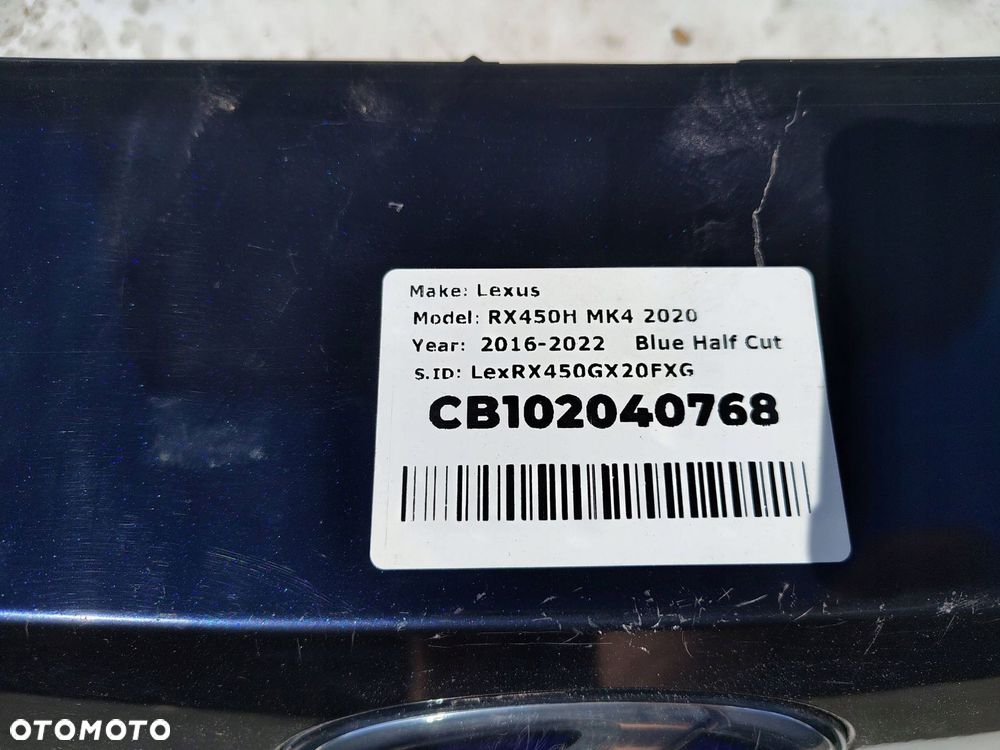 LISTWA KLAPY BAGAŻNIKA CB102040768 LEXUS RX450H MK4 - 2