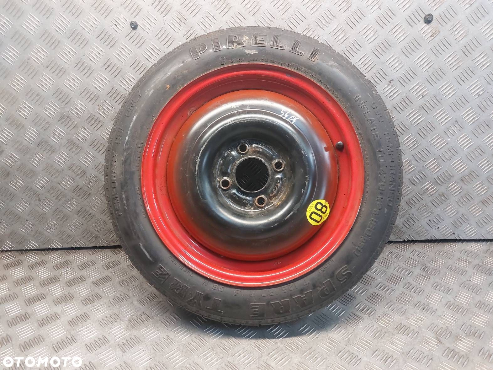 KOŁO ZAPASOWE ZAPAS 4JX15 ET40 FI63.4 4X108 125/80R15 FORD FOCUS MK1 - 1