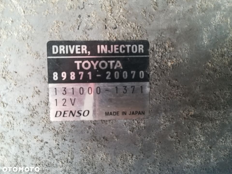 COROLLA 2.0D4D KOMPUTER WTRYSKU 89871-20030 - 3
