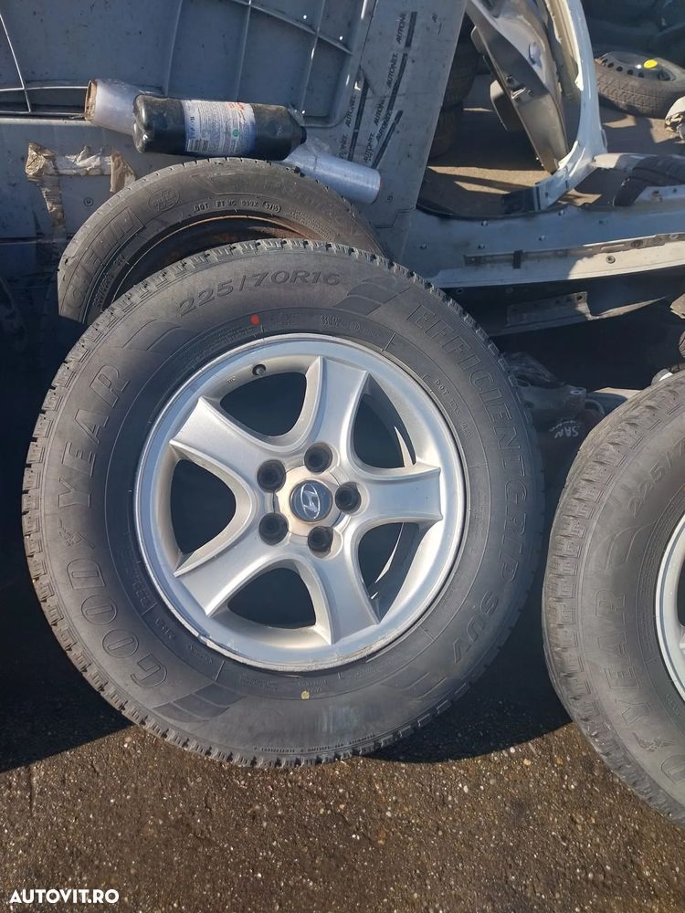 SET DE JANTE CU ANVELOPE HYUNDAI SANTA FE 2001-2006, MARIME 225/70/R16 IN 5 PREZOANE - 1