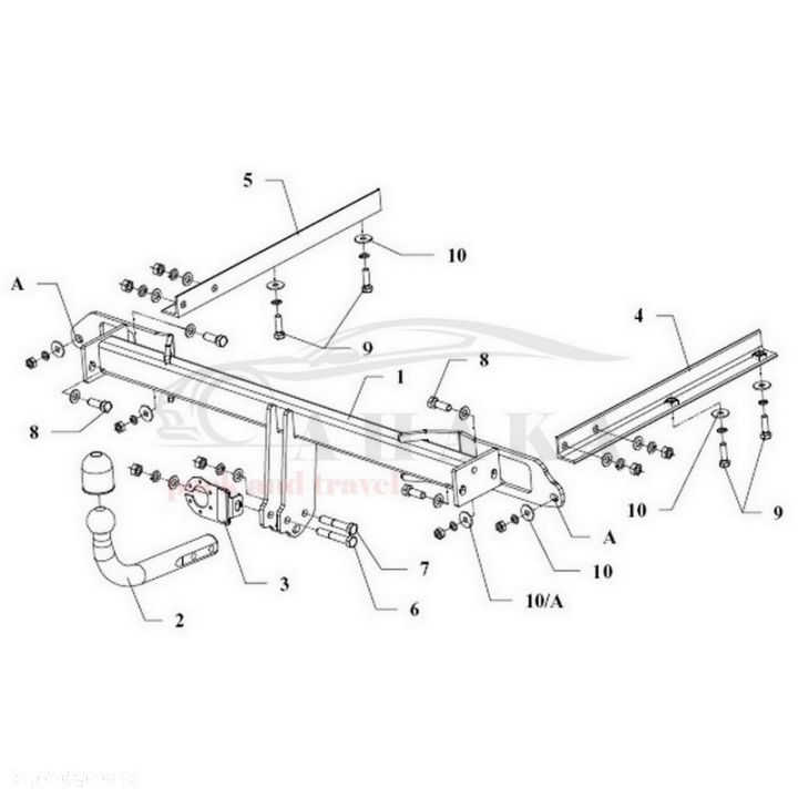 Hak Holowniczy Odkręcany Do Opel Astra J Sports Tourer Kombi 2010-2015 - 3