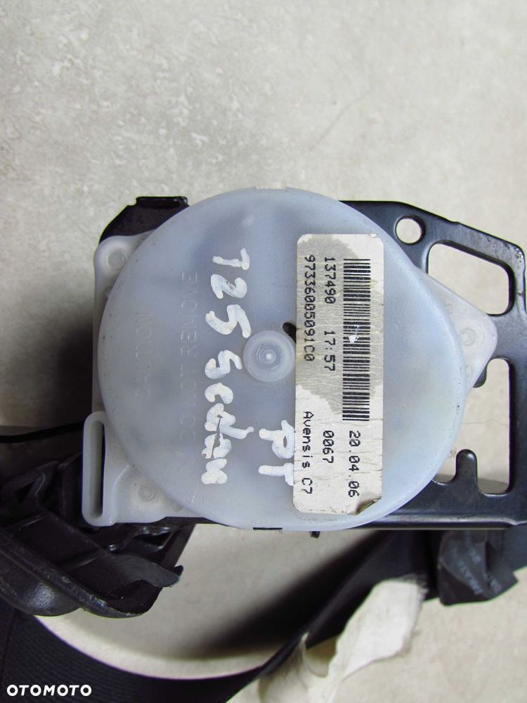 TOYOTA AVENSIS T25 03-08 SEDAN PAS BEZPIECZENSTWA TYL PRAWY 97336005091C0 TEAB2EF051 - 6