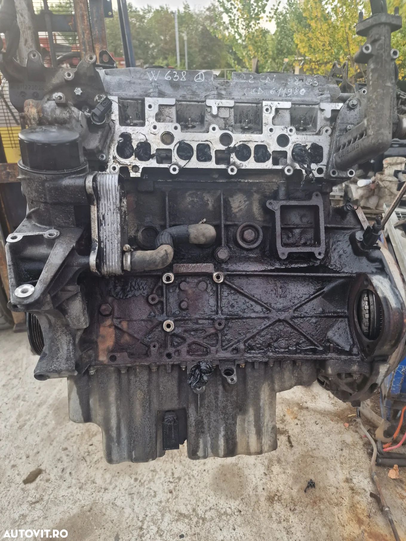 Motor 2,2 cdi Mercedes Vito W638 cu Injectoare,an 1998-2003, cod motor 611980 - 1
