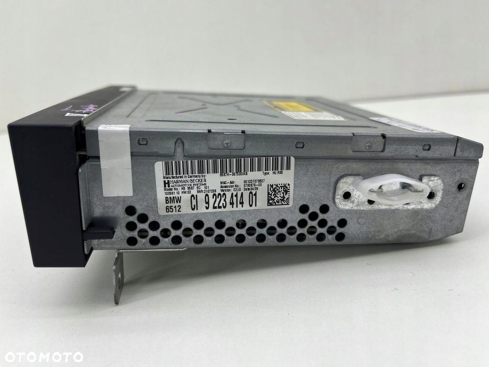 BMW F10 F11 ODTWARZACZ DVD TYŁ 9223414 - 4